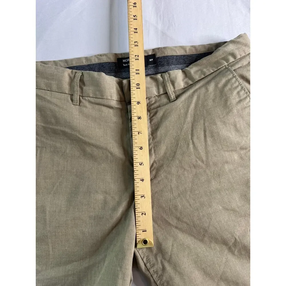 Nordstrom Tech-Smart Slim Fit Shorts Mens 36 Khaki Performance Stretch Casual